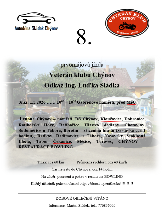 Prvomájová jízda - Informace